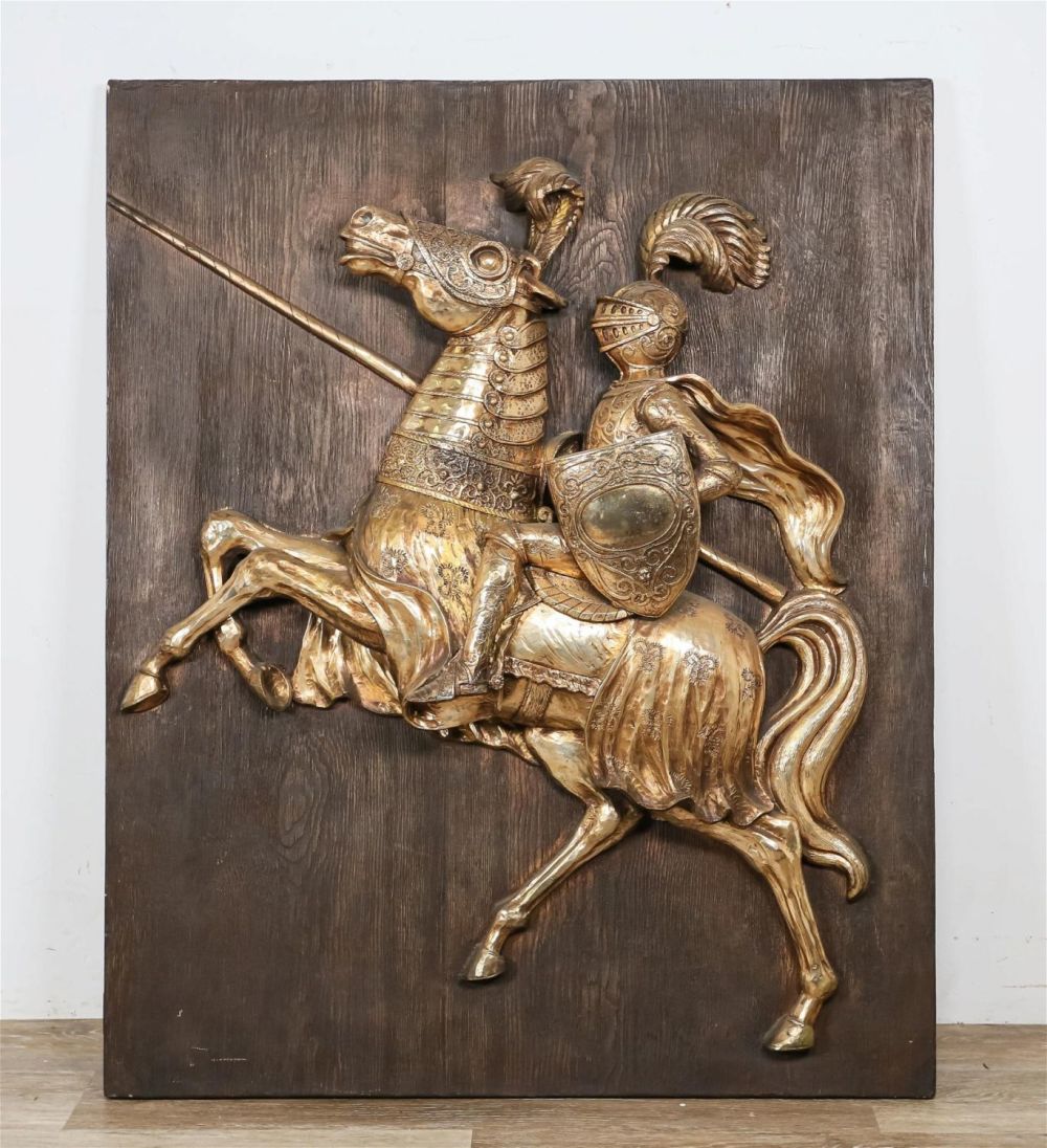 Lot 355: Renaissance Style Mounted Knight Plaque