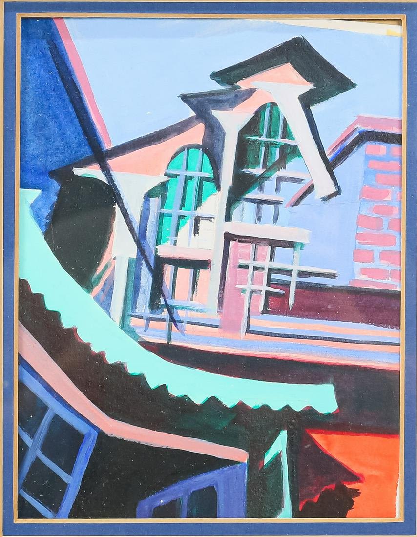Lot 360: Ann DeLorge Gouache on Paper