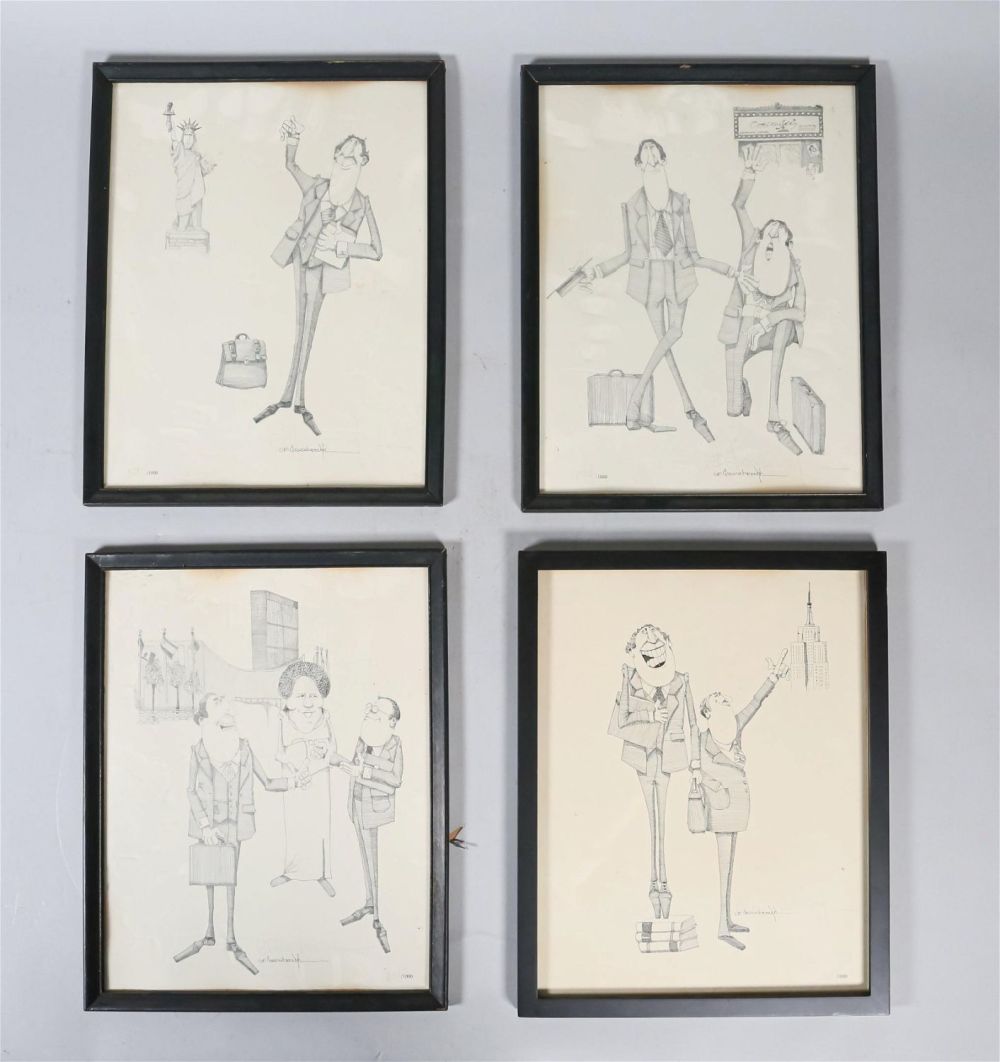 Lot 378: 4 G.R. Cheesebrough Lithographs