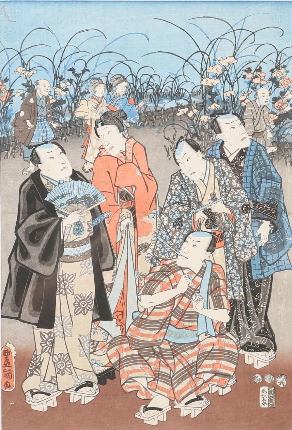 Lot 390: Utagawa Kunisada Tokoyuni III Woodblock Print