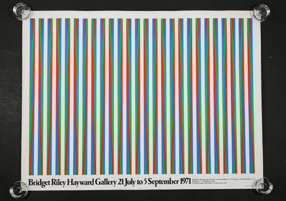 Lot 397: Bridget Riley Hayward Gallery Serigraph Poster