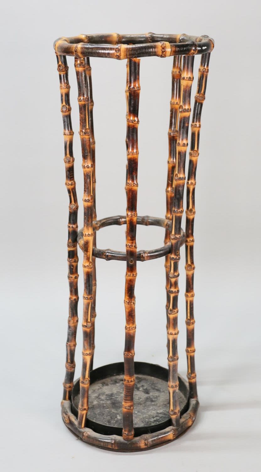 Lot 166: Bent Bamboo Umbrella Stand