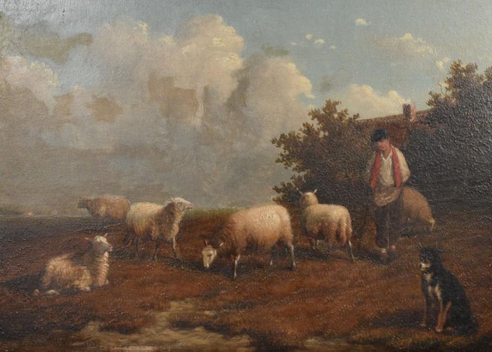 Lot 174: Joseph Van Dieghem Oil on Canvas