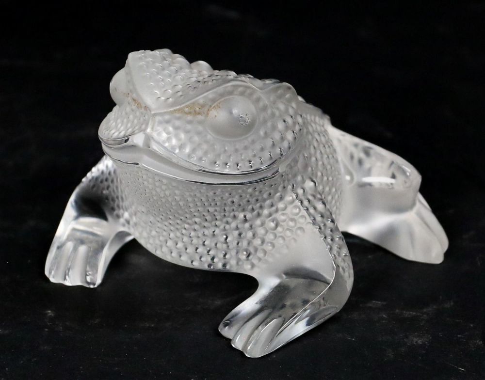 Lot 190: Lalique Gregoire Art Glass Frog