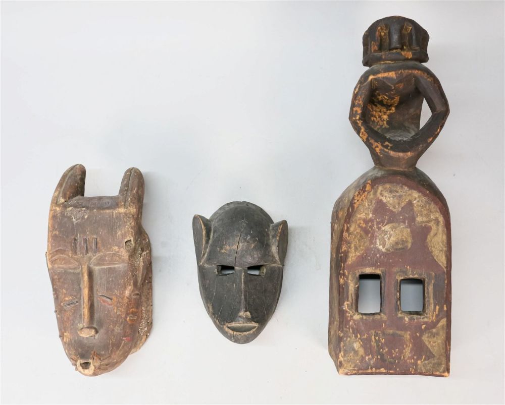 Lot 252: 3 African Masks