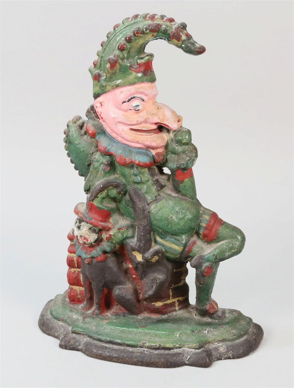 Lot 263: Cast Iron Punch Doorstop