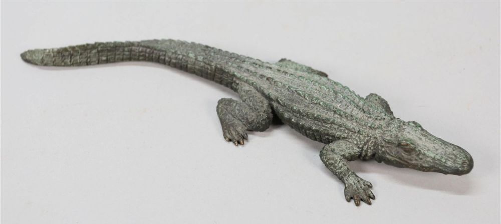 Lot 264: Dian Weeks Bronze Alligator
