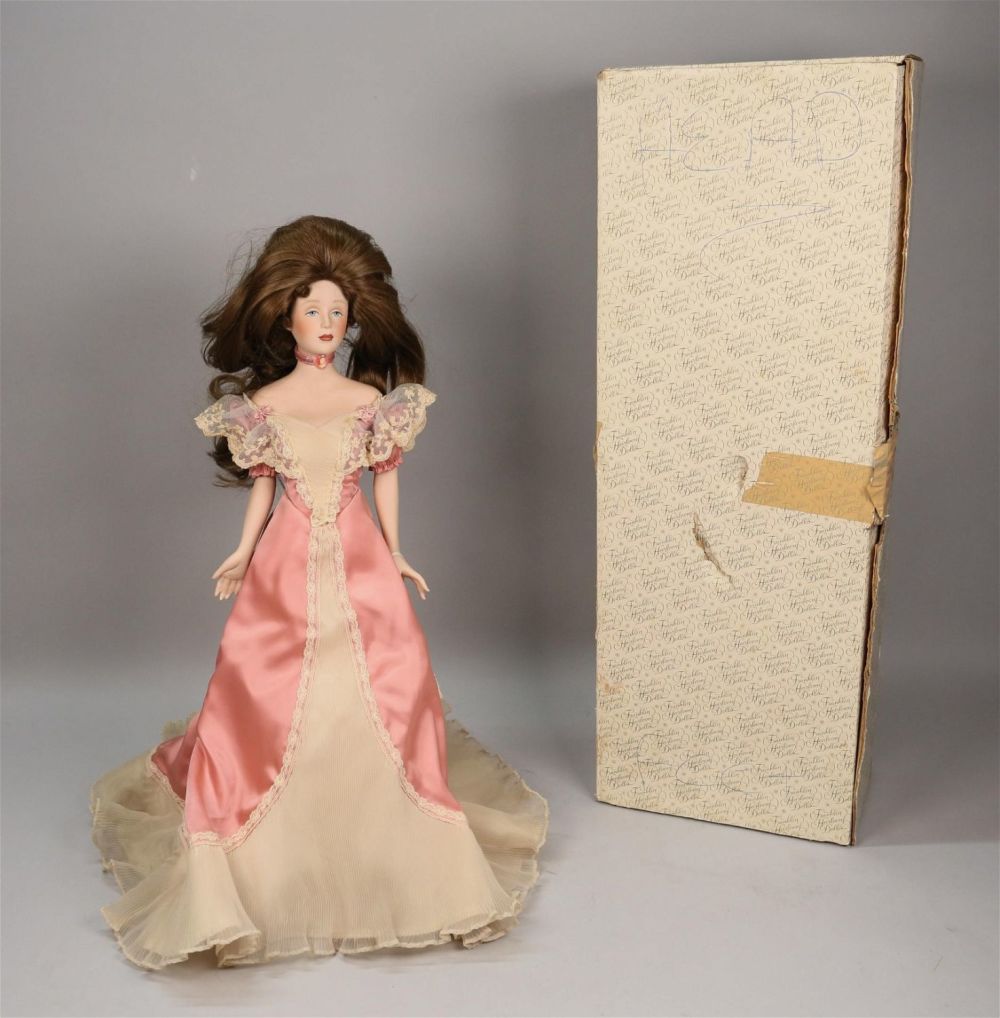 Lot 276: Franklin Heirloom Porcelain Doll, Gibson Girl