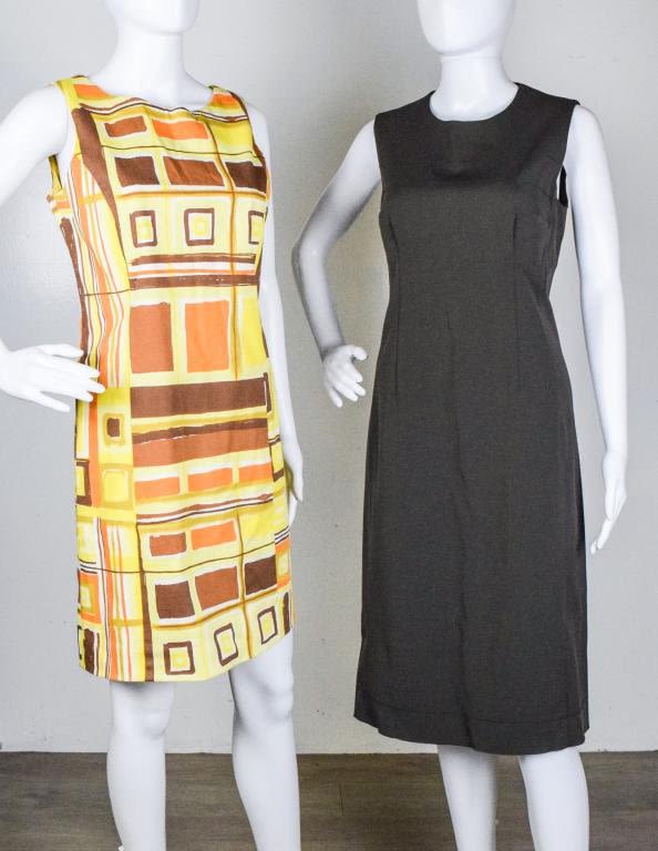 Lot 323: Two Mid century modern Mod Dresses - Adec Prada