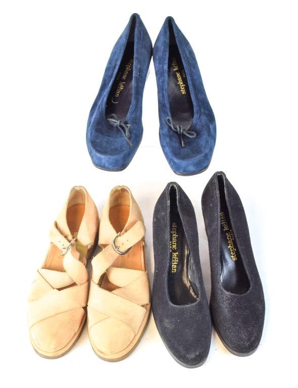 Lot 364: Stephane Kelian 3 pairs of suede shoes