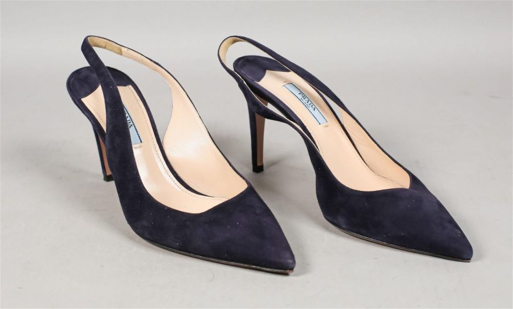 Lot 367: Prada Suede Slingbacks