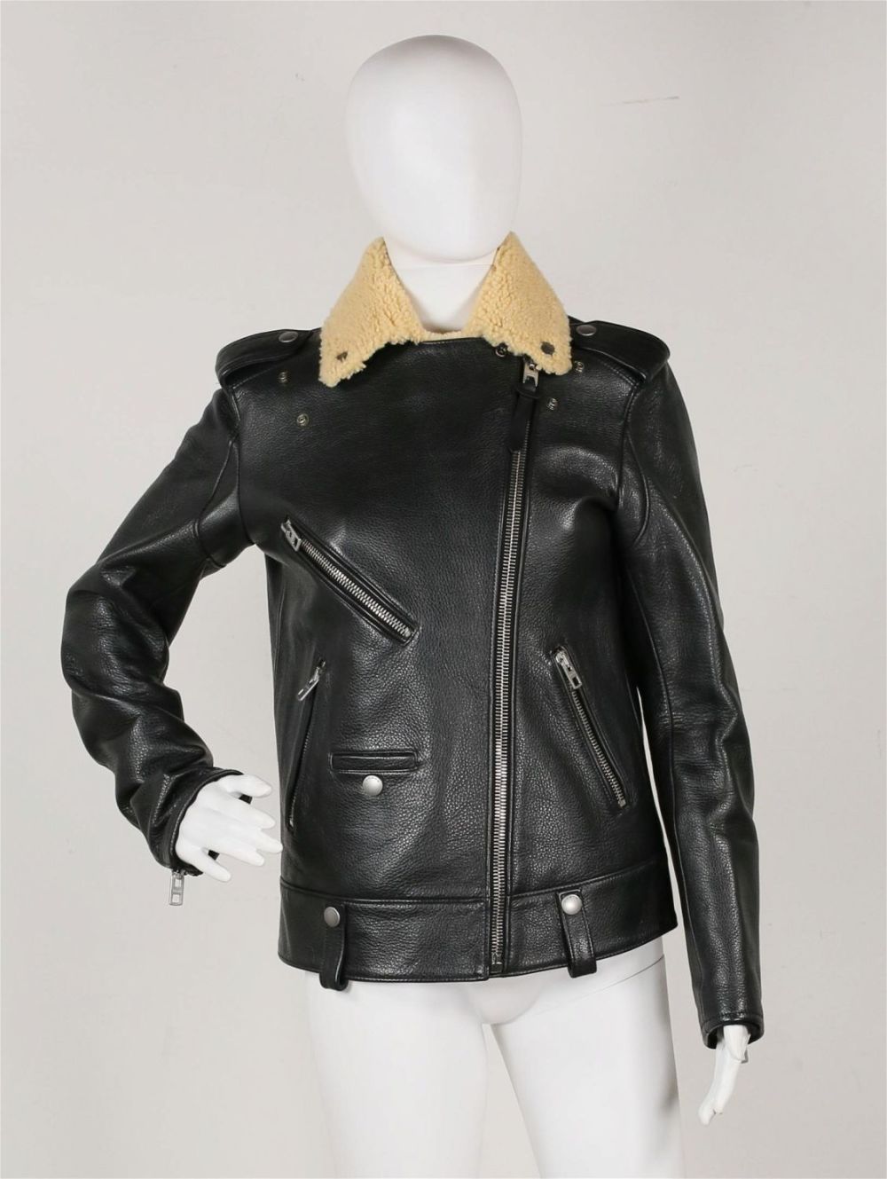 Lot 379: Coach Leather Motorcycle Jacket