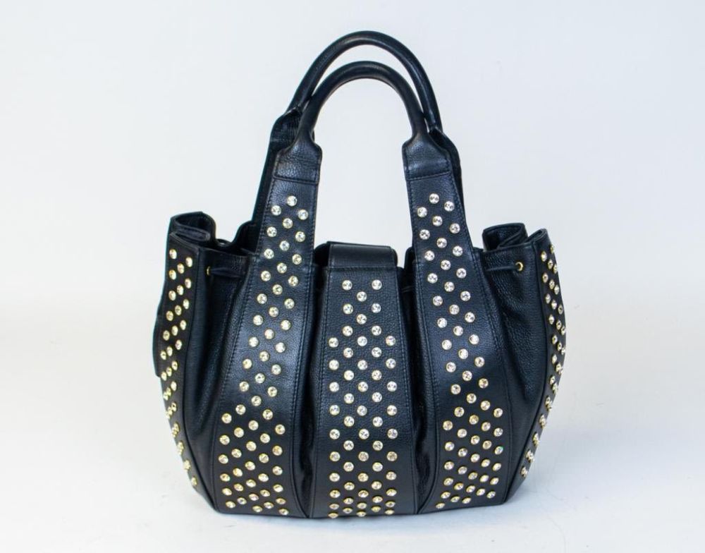 Lot 418: Domenico Vacca Julie Black Leather Purse