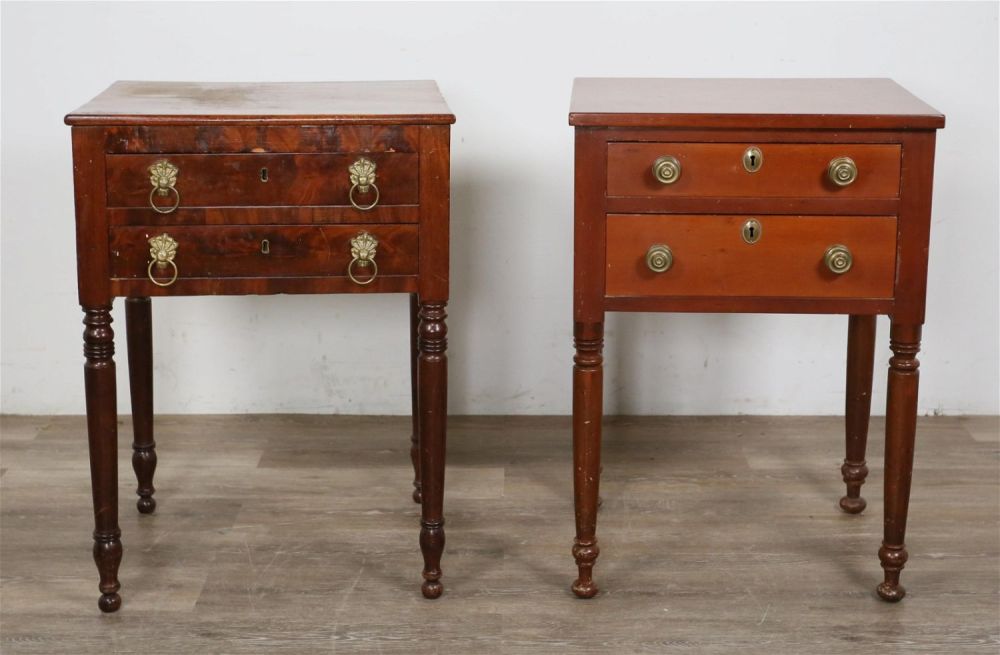 Lot 152: 2 19th Century Work Tables or Nightstands