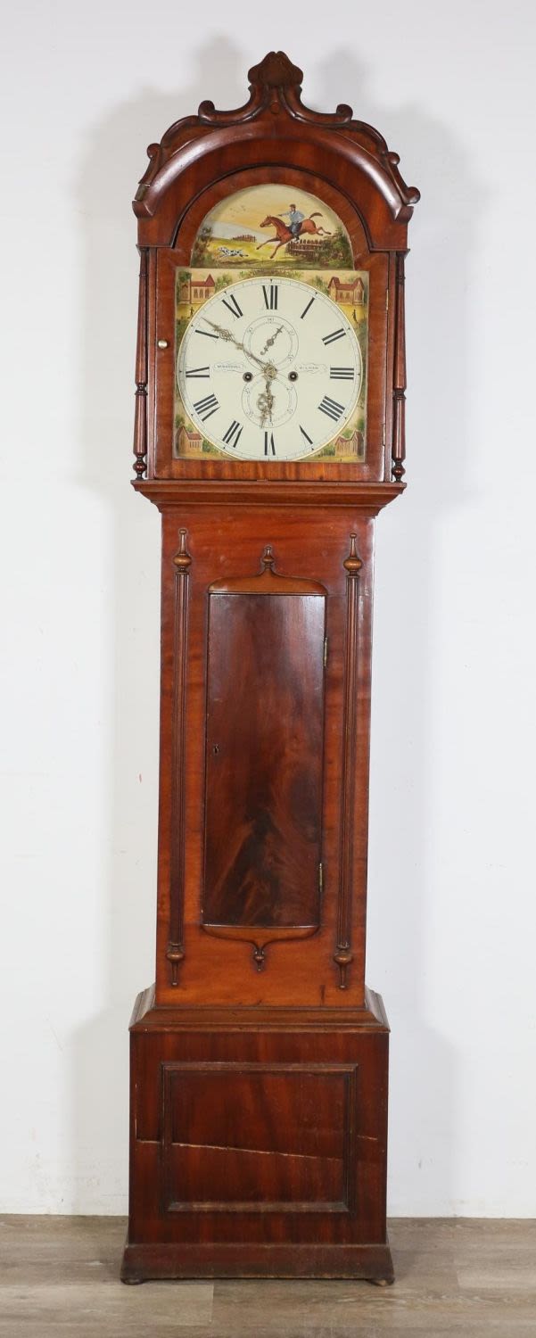 Lot 163: Victorian Wm. Marshall Winshaw Grandfather Clock