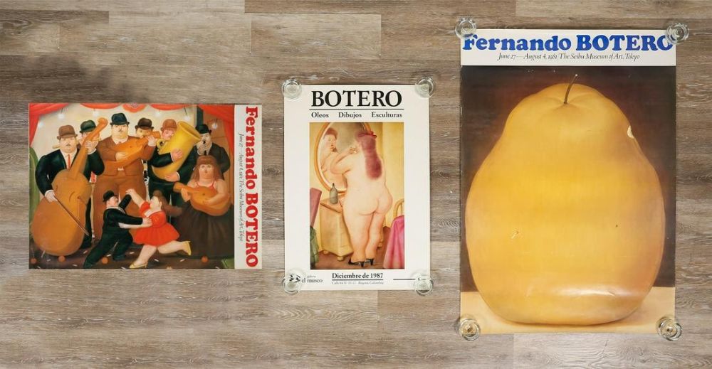 Lot 187: 3 Fernando Botero Exhibition Posters