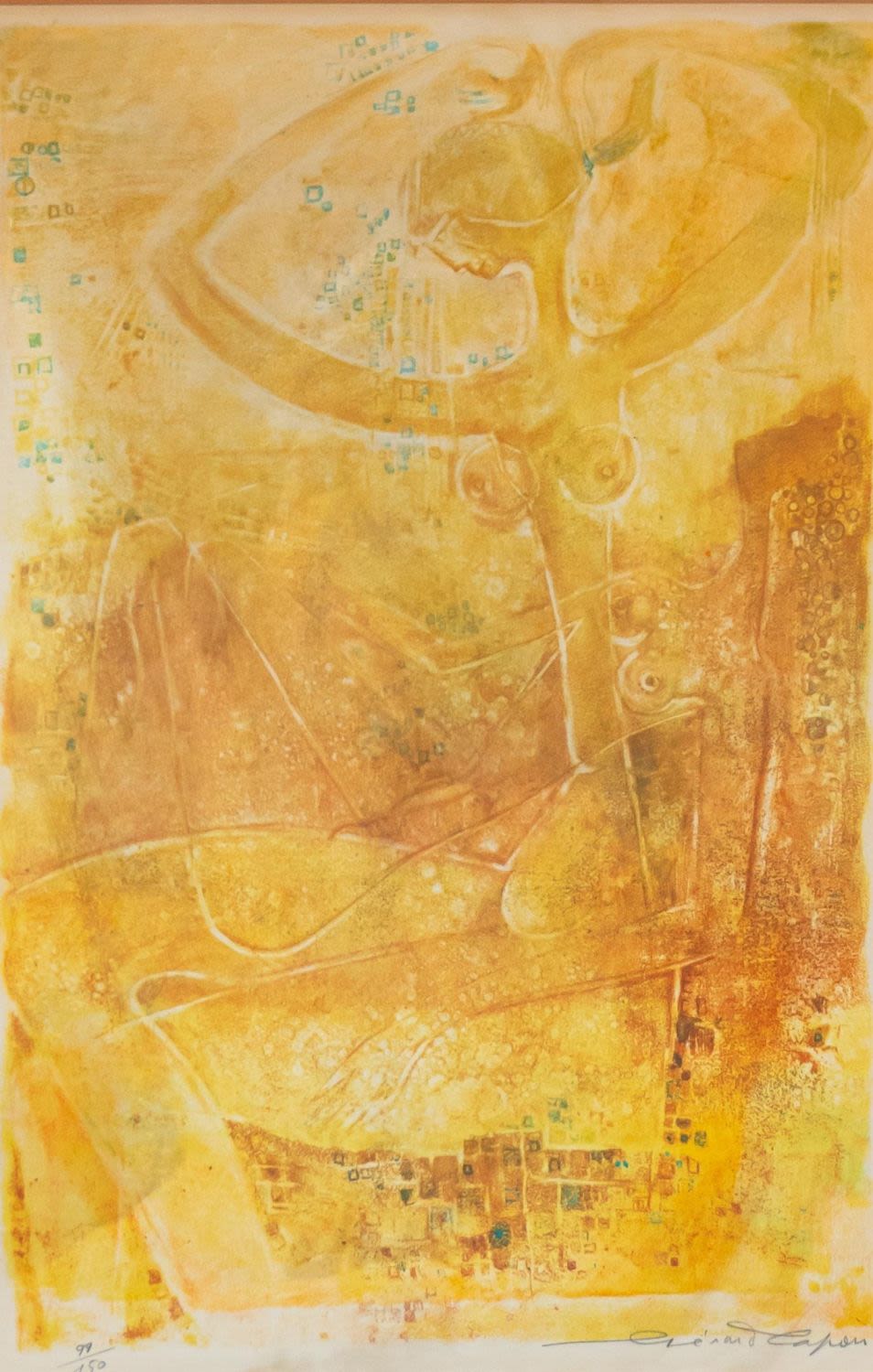 Lot 188: Abstract Lithograph Two Nudes
