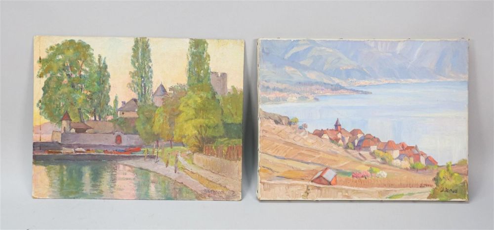 Lot 191: 2 Continental Landscape Oils
