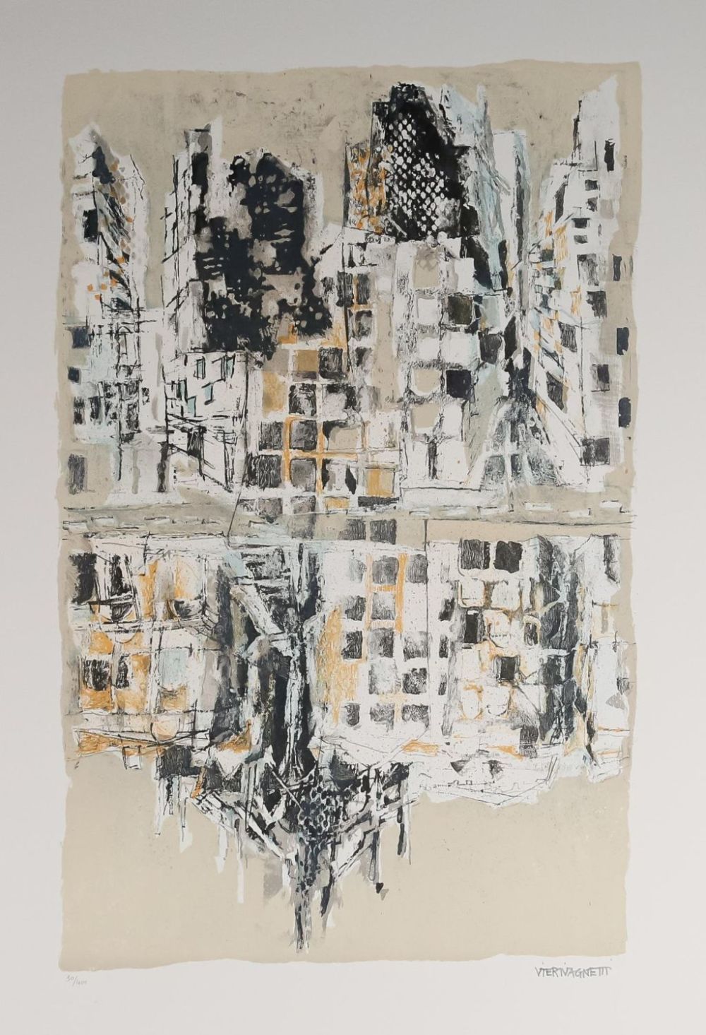 Lot 233: Vieri Vagnetti Lithograph for Ferragamo Uomo