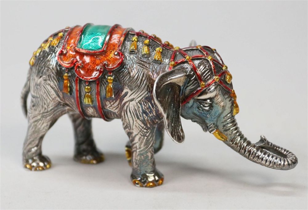 Lot 238: Gene Moore Sterling Tiffany & Co. Elephant