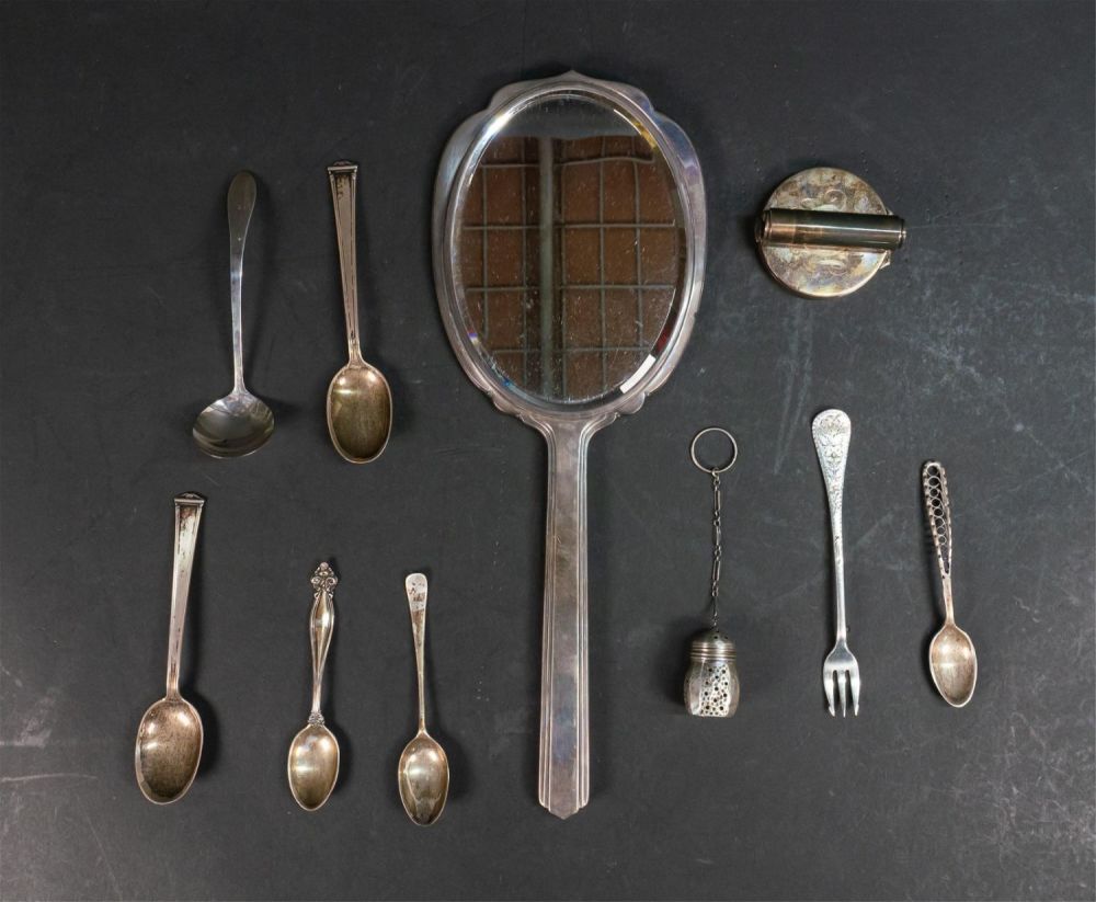 Lot 244: 10 Piece Sterling Lot