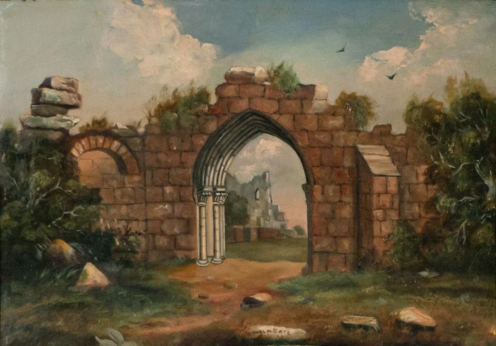Lot 328: E. Price Oil on Board Walmgate