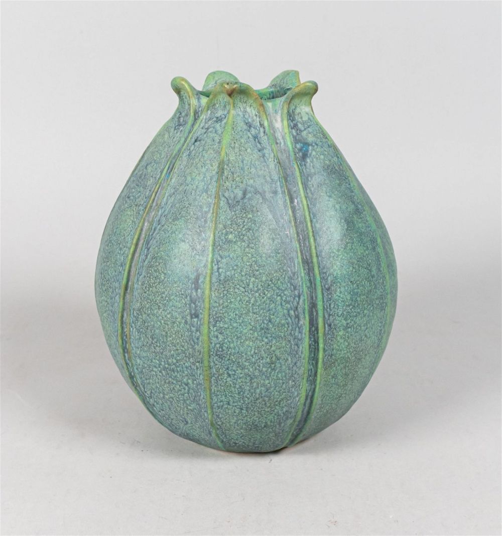 Lot 351: Jemerick Steve Frederick Greuby Style Pottery Vase
