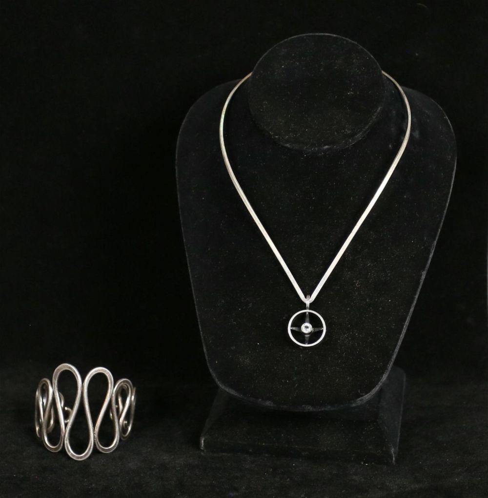 Lot 365: Kupittaan Kulta Pendant & Henry Steig Cuff