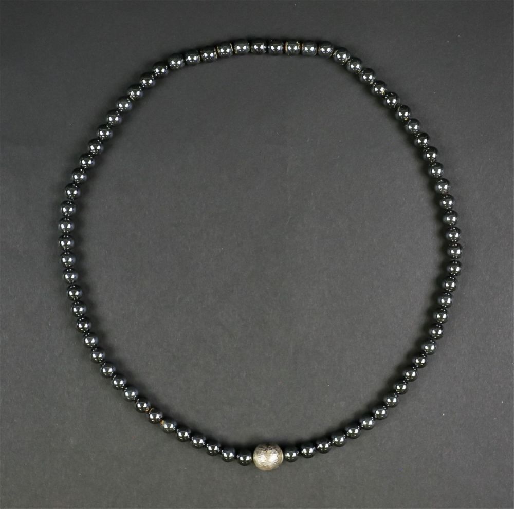 Lot 367: Paloma Picasso Tiffany & Co Hematite Bead Necklace