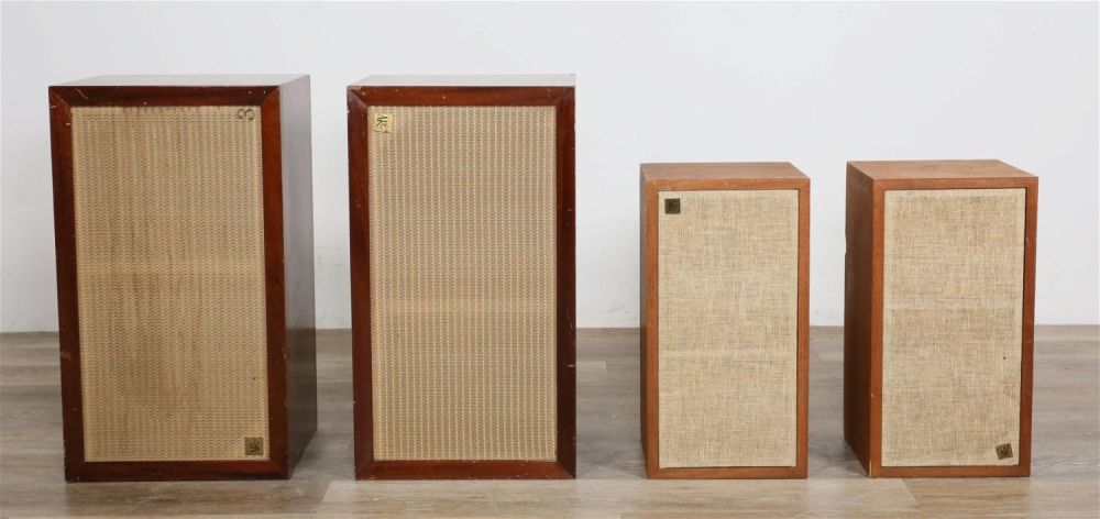 Lot 378: 4 Mid Century Acoustic Research Speakers