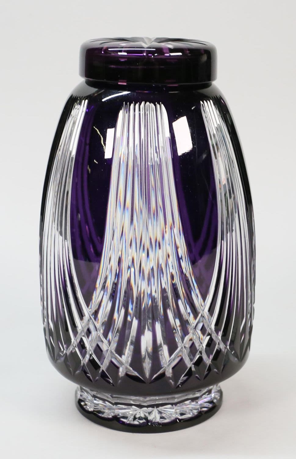 Lot 406: Amethyst Cut to Clear Jar