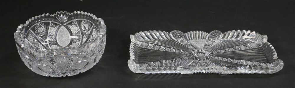 Lot 421: 2 Pieces Cut Glass