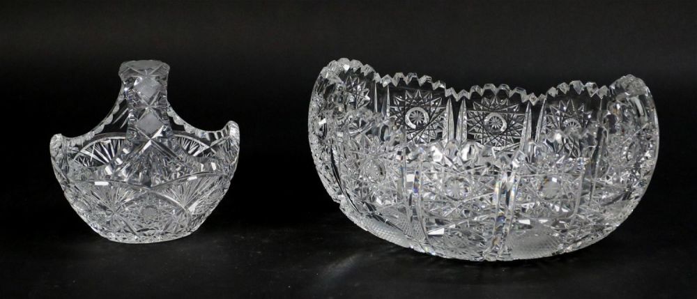 Lot 422: 2 Pieces Cut Glass