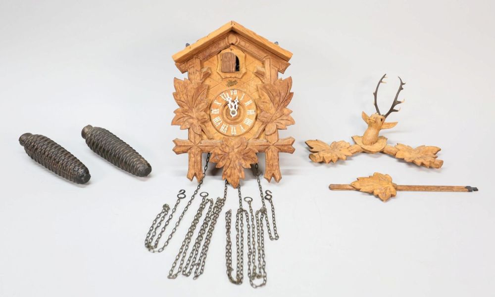 Lot 160: Schatz 8 Day Wood Cuckoo Clock