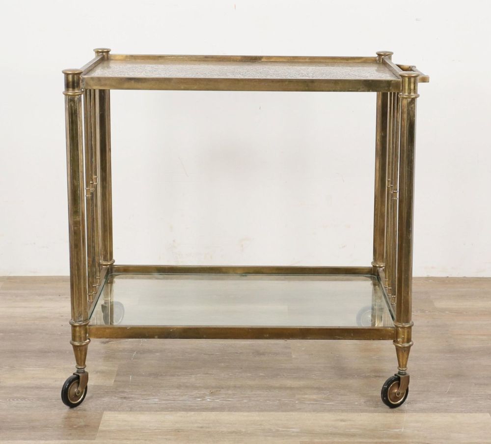 Lot 169: Hollywood Regency Style Bar Cart