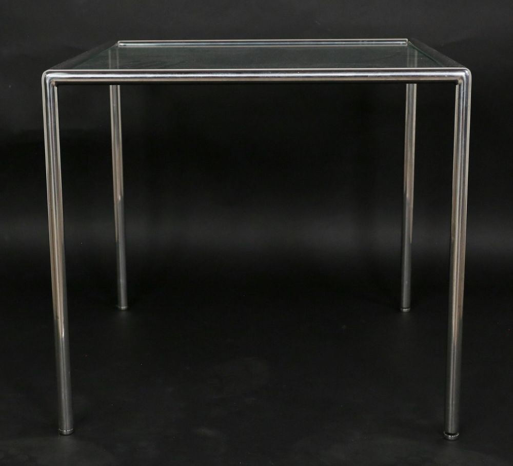 Lot 175: Mid Century Modern Chrome and Glass End Table