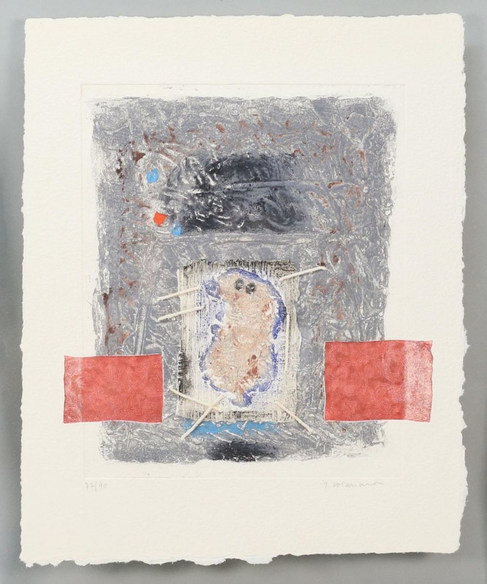 Lot 187: James Coignard Etching Collage