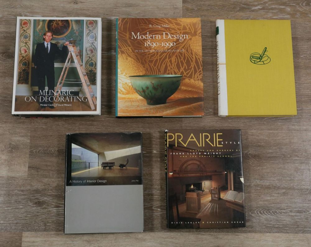 Lot 300: 5 Books on Interior Decoration and Design