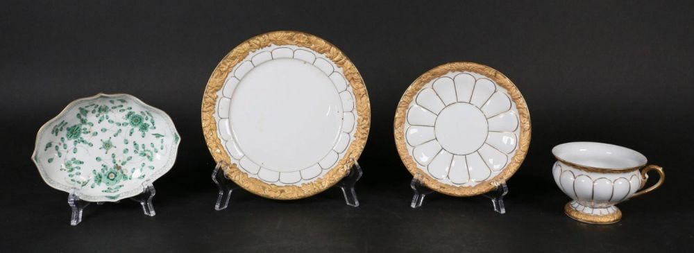 Lot 305: Meissen Porcelain Cup & Saucer and Bon Bon