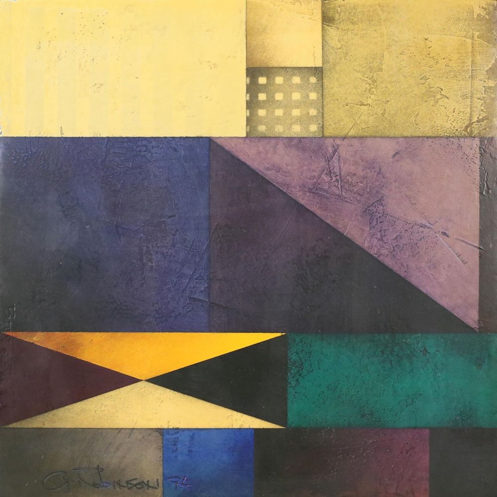 Lot 337: Gregg Robinson Dry Pigment on Plaster Bit Part 97