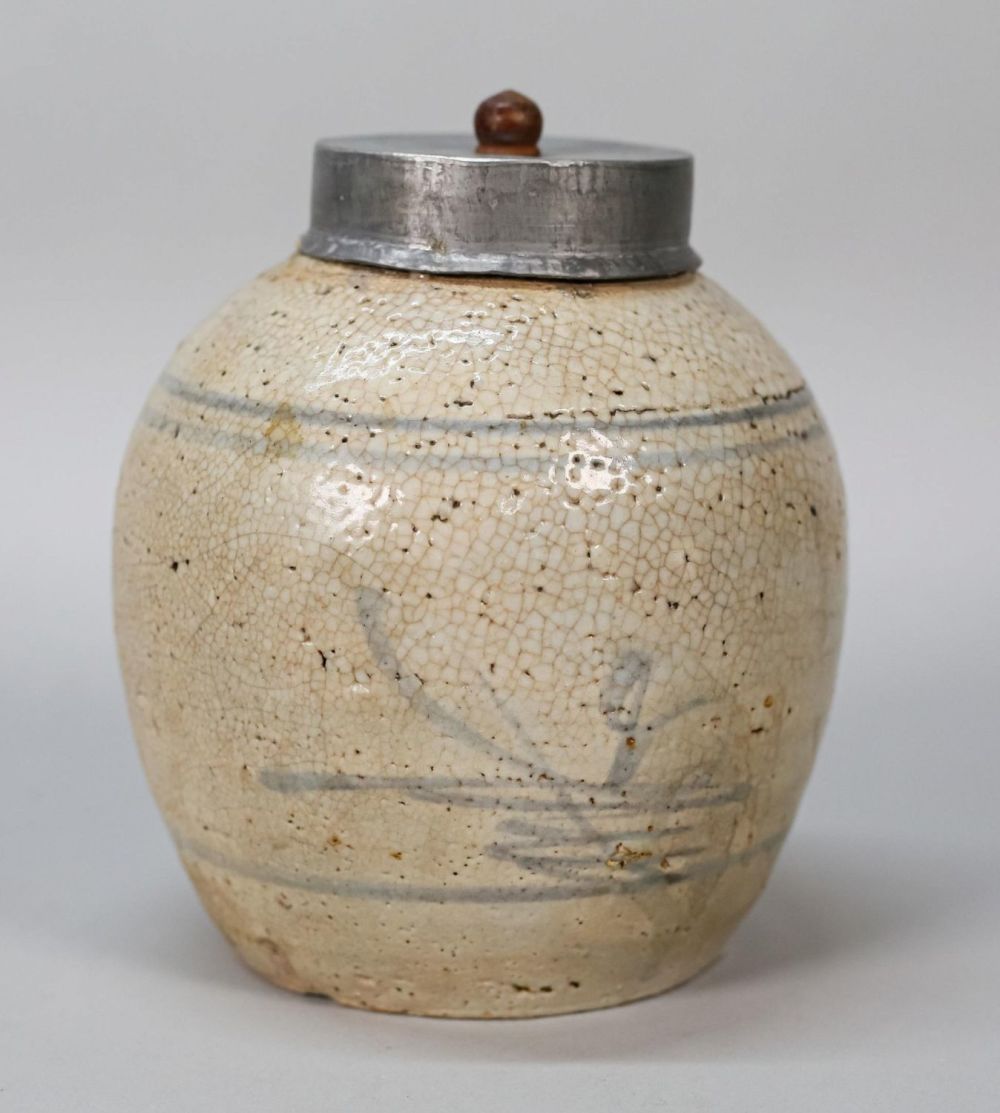 Lot 359: Chinese Pottery Ginger Jar
