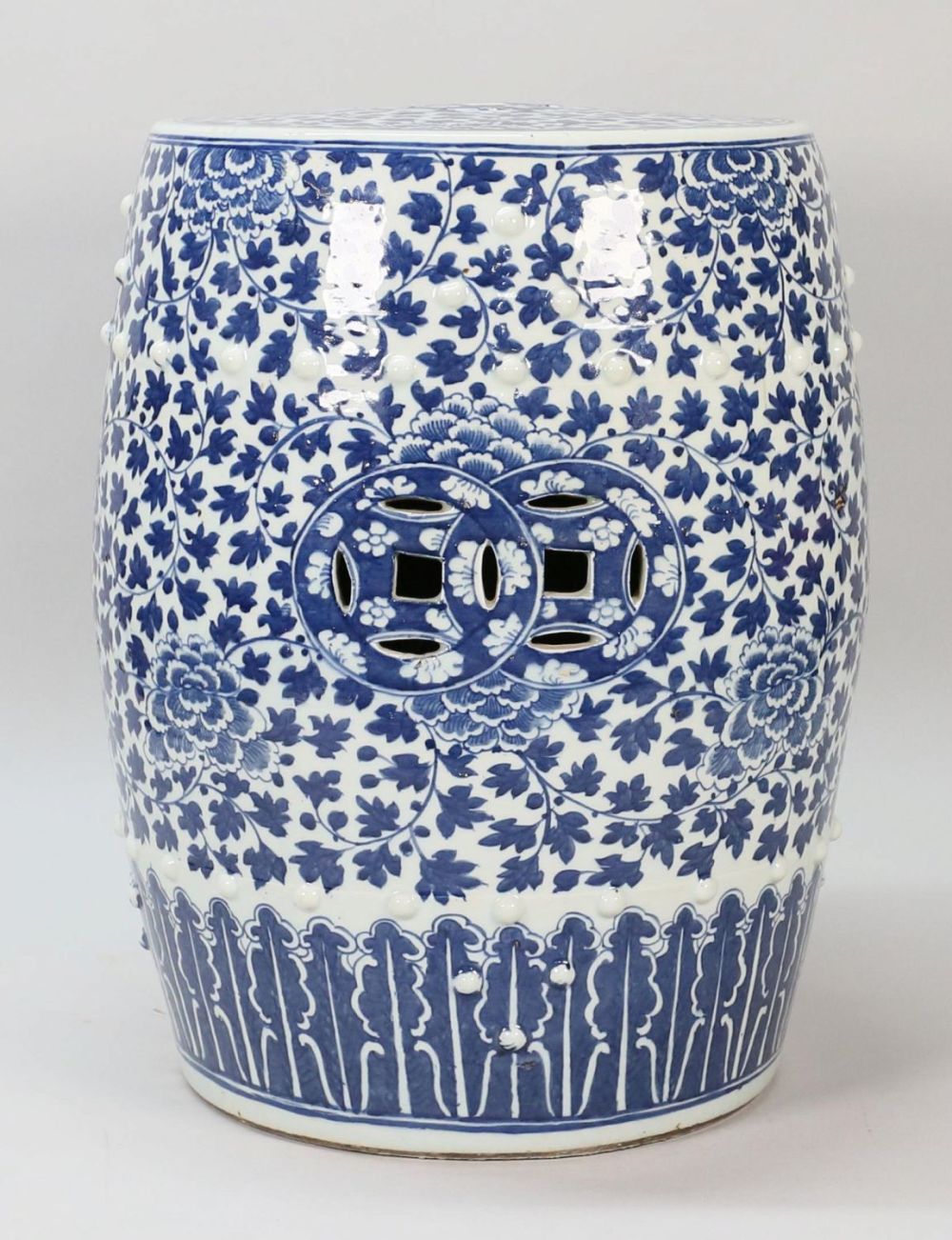 Lot 361: Chinese Blue & White Garden Seat