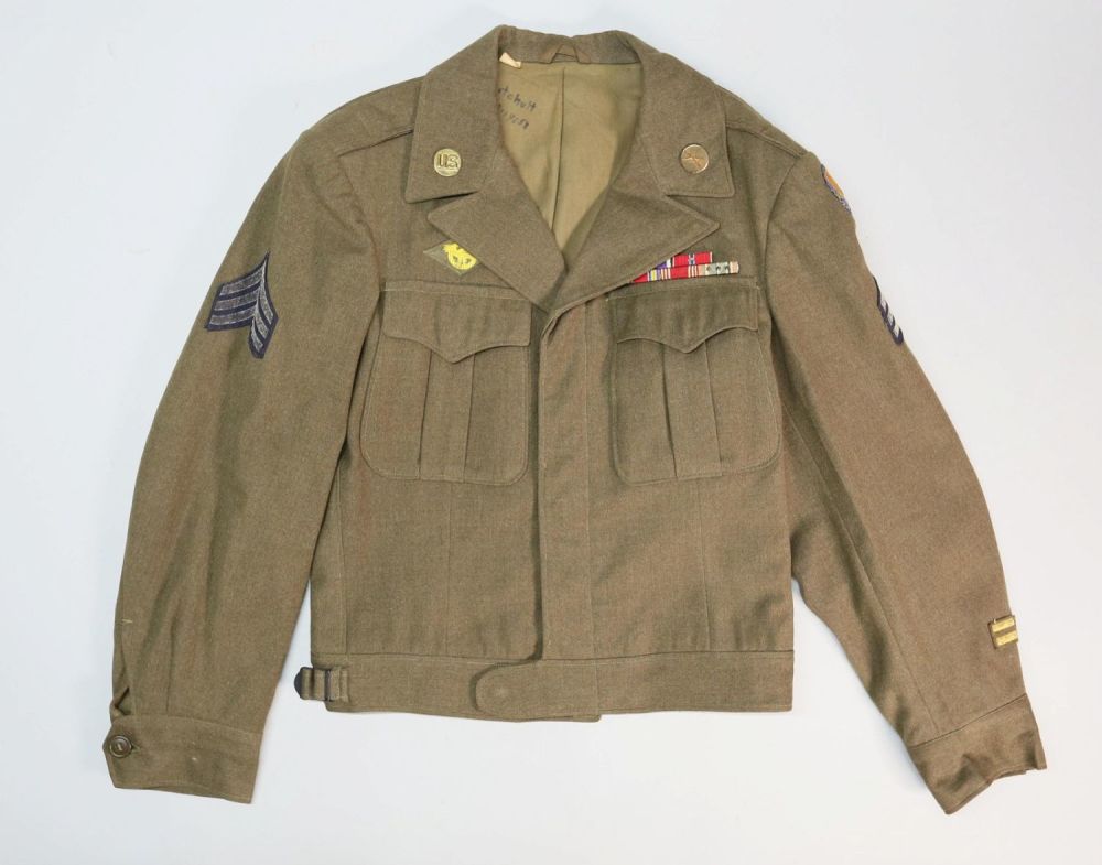 Lot 411: U.S. Army WWII 44th Infantry Division Ike Jacket