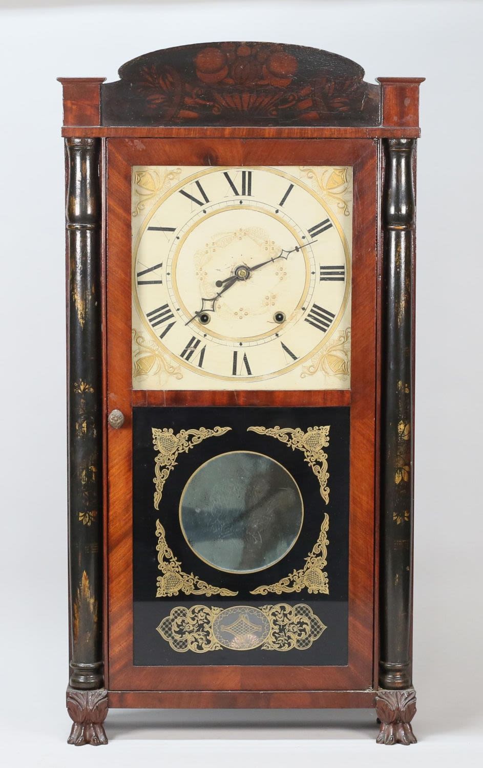 Lot 415: Eli Terry Column & Splat Clock