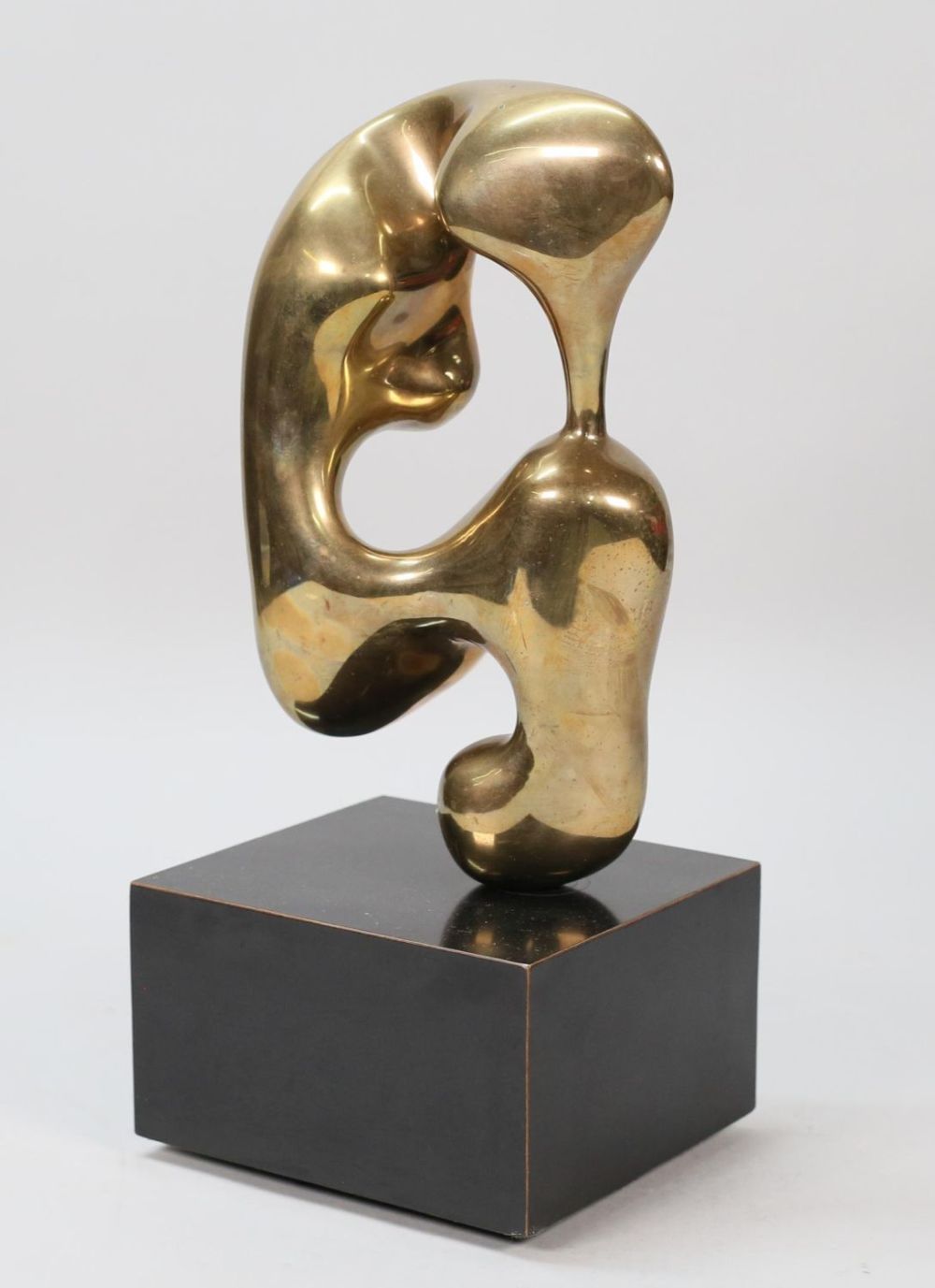 Lot 416: H. Misholy Modern Abstract Bronze Sculpture