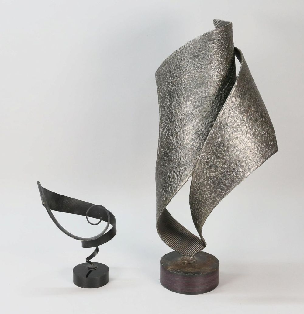 Lot 419: 2 Abstract Metal Sculptures