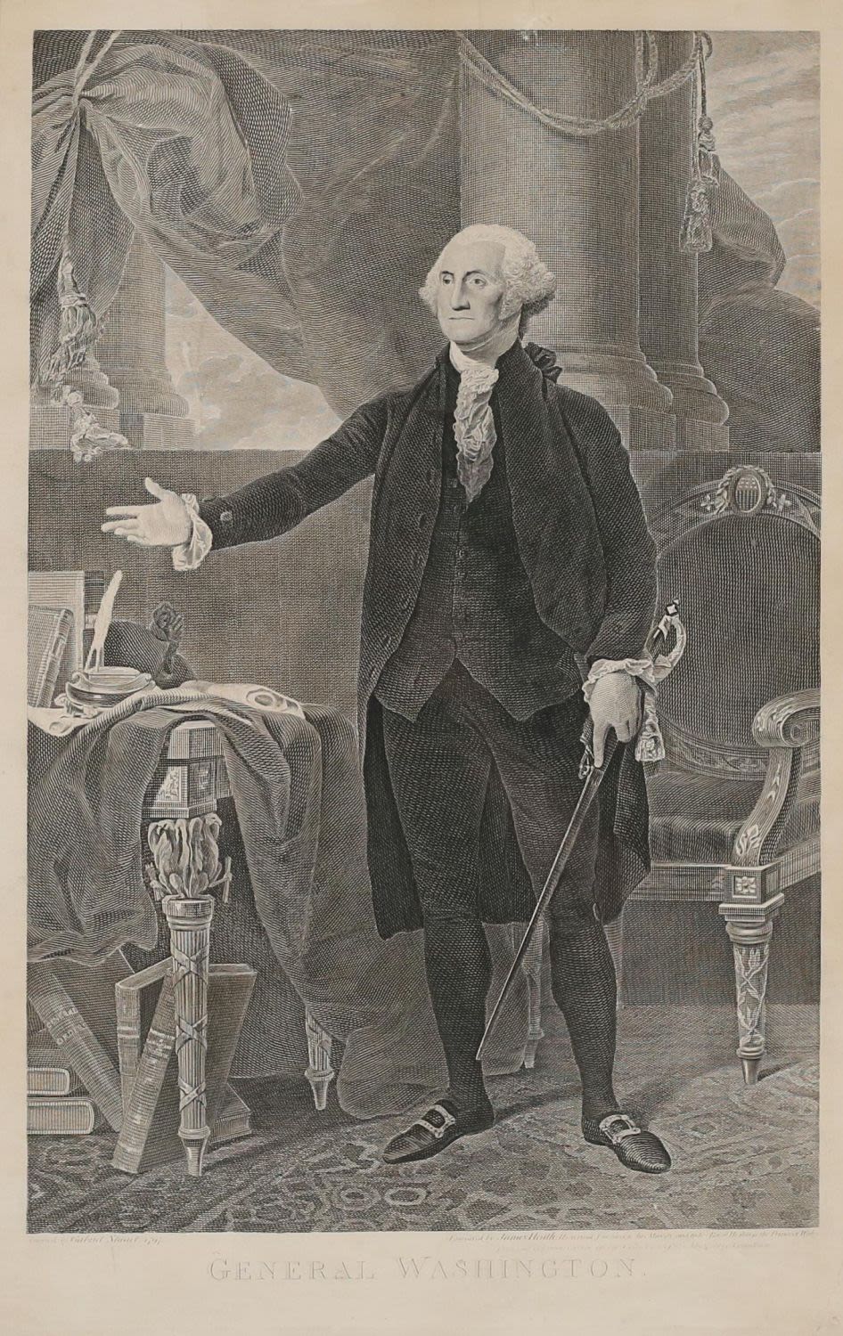 Lot 155: James Heath George Washington Engraving