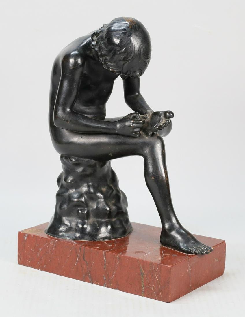 Lot 274: Martin and Piltzing Boy with Thorn German Bronze
