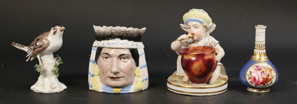 Lot 275: 4 Piece Porcelain Lot Derby, Samson, L&M