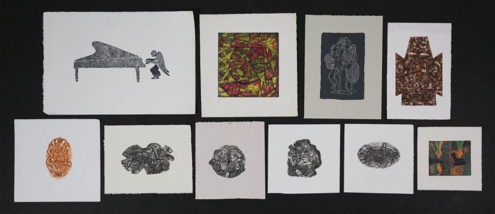 Lot 305: Grouping of 10 Steve Mayo Prints